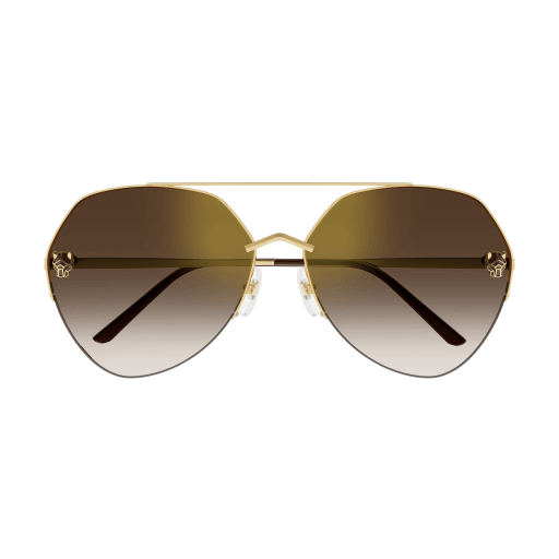 Panthère de Cartier Aviator Metal Sunglasses