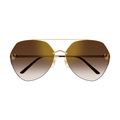 Panthère de Cartier Aviator Metal Sunglasses