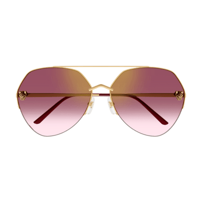 Panthère de Cartier Aviator Metal Sunglasses