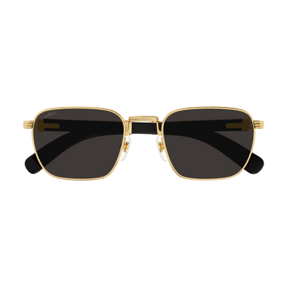 Première de Cartier Square Wood/Horn Sunglasses