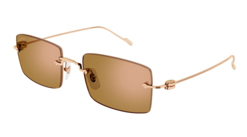 Precious de Cartier Solid Gold Rimless Sunglasses