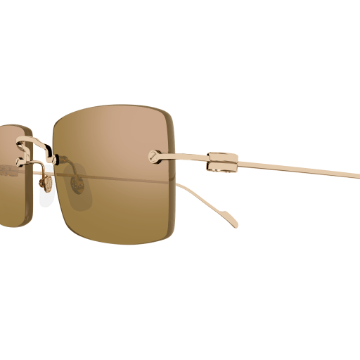 Decor Precious de Cartier Solid Gold Rimless Sunglasses