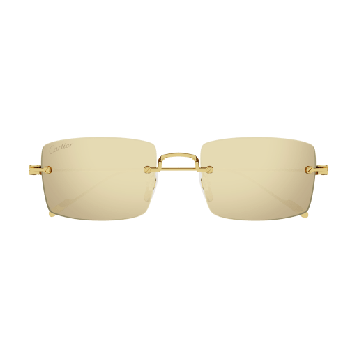 Decor Precious de Cartier Solid Gold Rimless Sunglasses