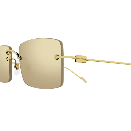 Decor Precious de Cartier Solid Gold Rimless Sunglasses