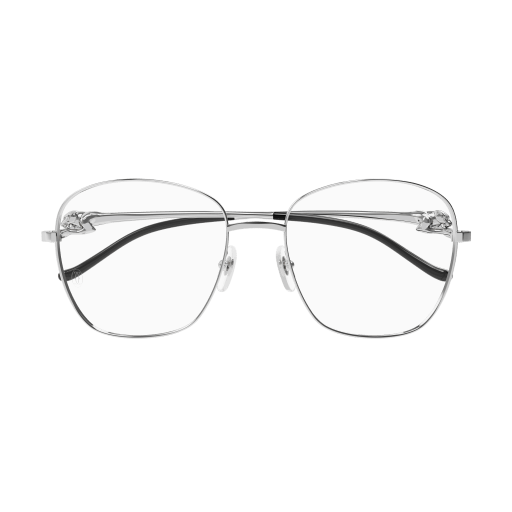 Panthère de Cartier Square Metal Eyeglasses
