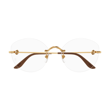 Trinity de Cartier Rimless Metal Eyeglasses