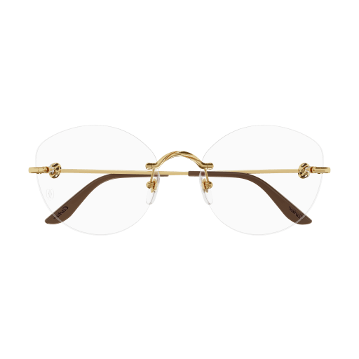 Trinity de Cartier Rimless Metal Eyeglasses