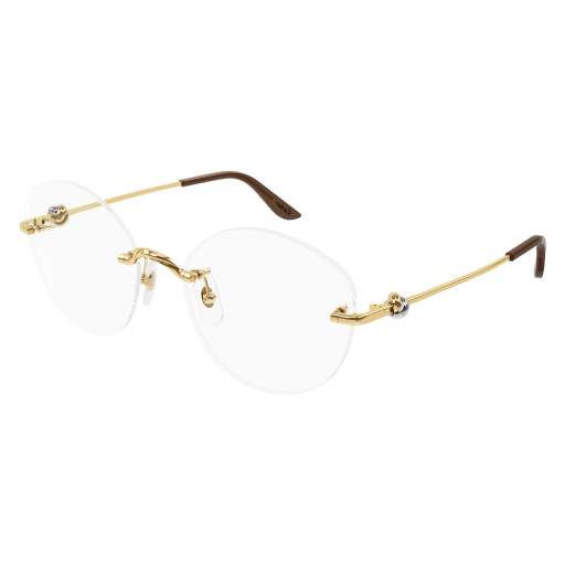 Trinity de Cartier Rimless Metal Eyeglasses