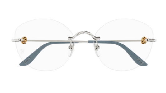 Trinity de Cartier Rimless Metal Eyeglasses