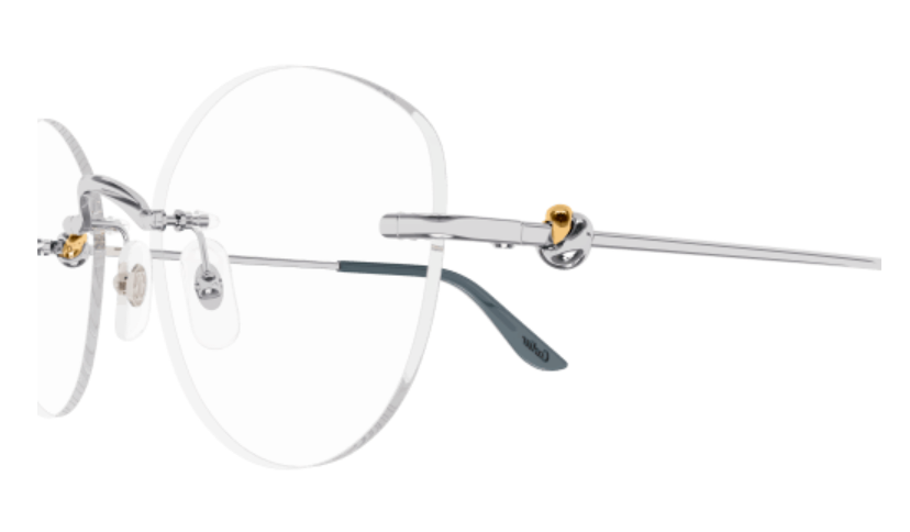 Trinity de Cartier Rimless Metal Eyeglasses