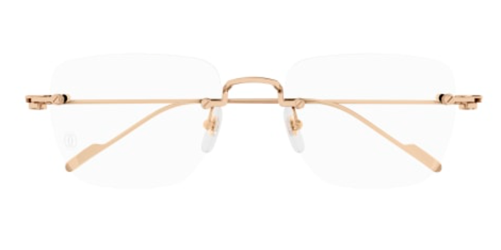 Precious de Cartier Rimless Solid Gold Eyeglasses