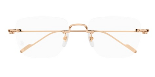 Precious de Cartier Rimless Solid Gold Eyeglasses