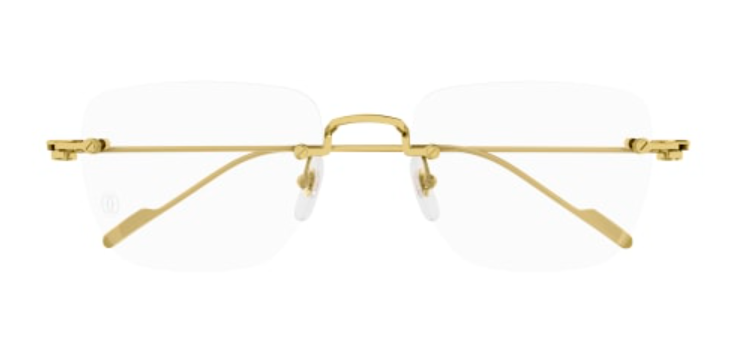 Precious de Cartier Rimless Solid Gold Eyeglasses
