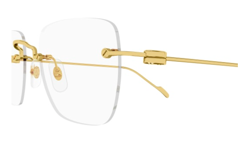 Precious de Cartier Rimless Solid Gold Eyeglasses