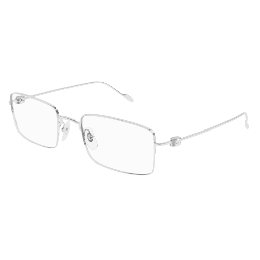 Precious de Cartier Rectangular Solid Gold Eyeglasses