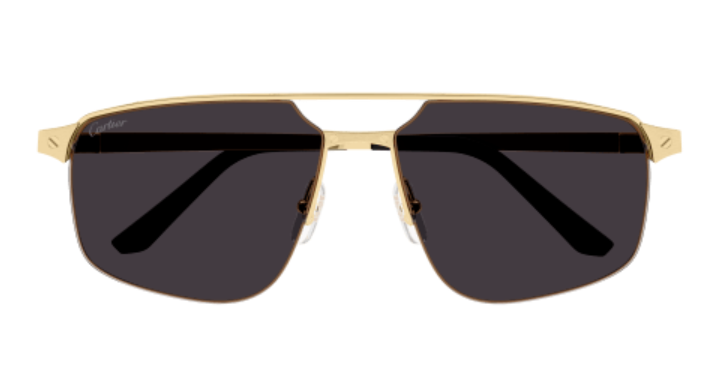 Santos de Cartier Aviator Metal Sunglasses