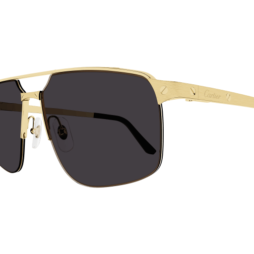 Santos de Cartier Aviator Metal Sunglasses