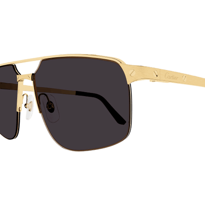 Santos de Cartier Aviator Metal Sunglasses