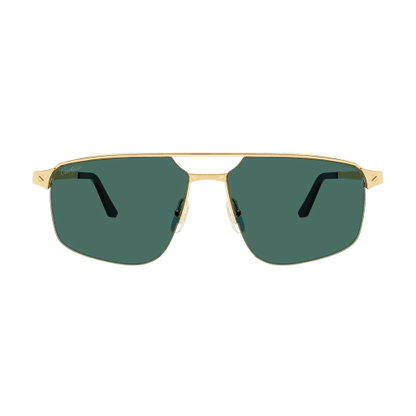 Santos de Cartier Aviator Metal Sunglasses