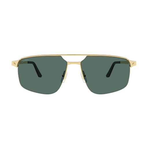 Santos de Cartier Aviator Metal Sunglasses