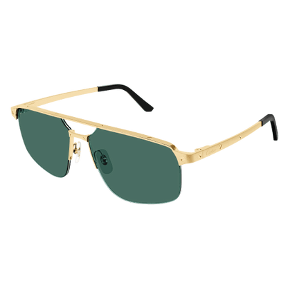 Santos de Cartier Aviator Metal Sunglasses