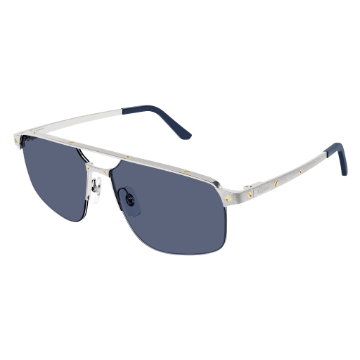 Santos de Cartier Aviator Metal Sunglasses