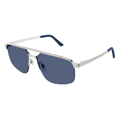 Santos de Cartier Aviator Metal Sunglasses