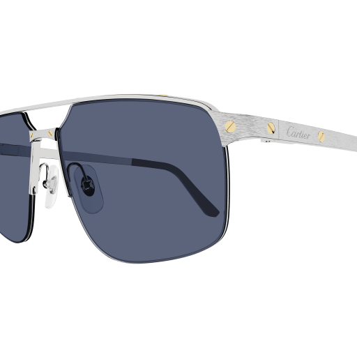 Santos de Cartier Aviator Metal Sunglasses