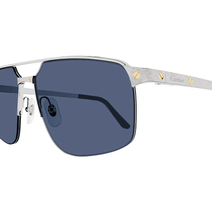 Santos de Cartier Aviator Metal Sunglasses