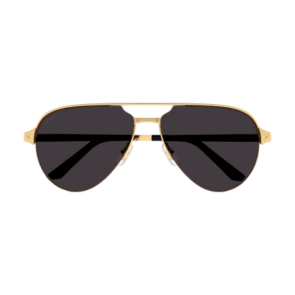 Santos de Cartier Aviator Metal Sunglasses