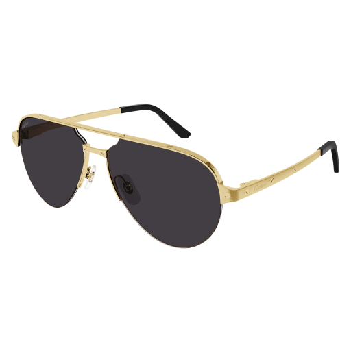 Santos de Cartier Aviator Metal Sunglasses