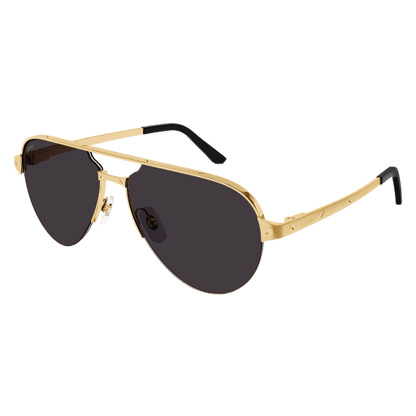 Santos de Cartier Aviator Metal Sunglasses