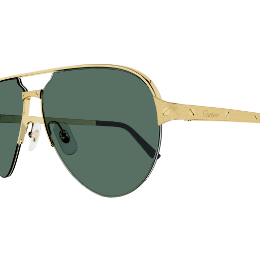 Santos de Cartier Aviator Metal Sunglasses