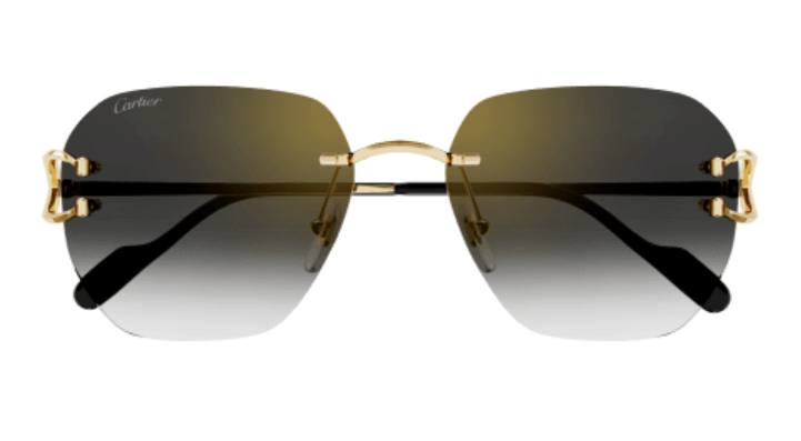 Signature C de Cartier Rimless Metal Sunglasses