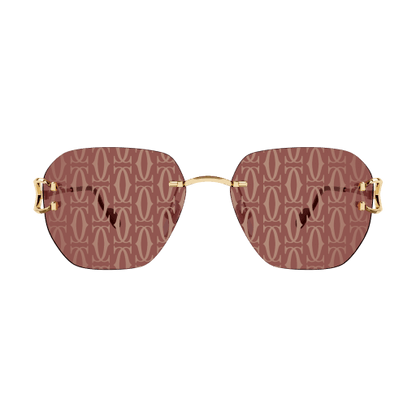 Classic C Motif Rimless Metal Sunglasses