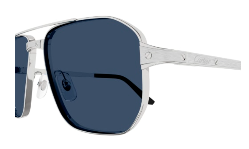 Santos de Cartier Aviator Metal Polarized Sunglasses