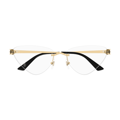 Panthère de Cartier Triangle Rimless Eyeglasses