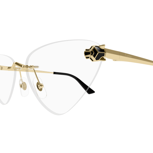 Panthère de Cartier Triangle Rimless Eyeglasses