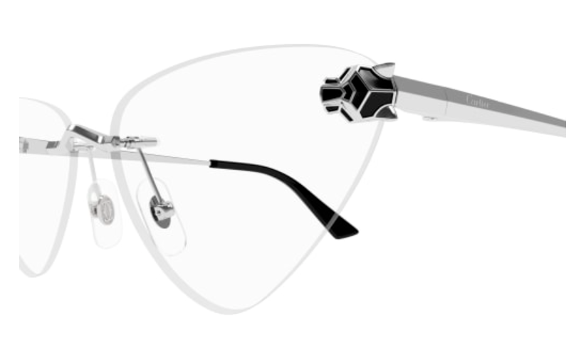 Panthère de Cartier Triangle Rimless Eyeglasses