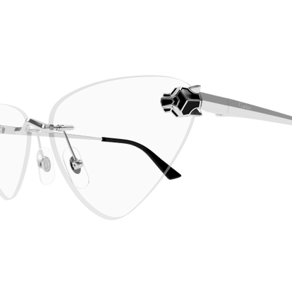 Panthère de Cartier Triangle Rimless Eyeglasses