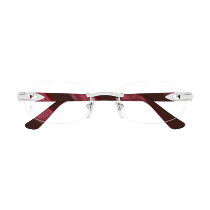 C Allongé de Cartier Motif Oval Acetate Eyeglasses