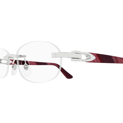 C Allongé de Cartier Motif Oval Acetate Eyeglasses