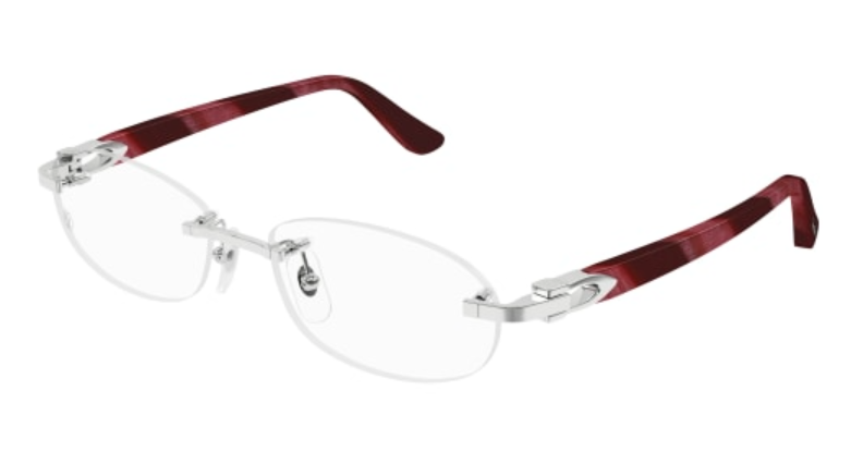 C Allongé de Cartier Motif Oval Acetate Eyeglasses