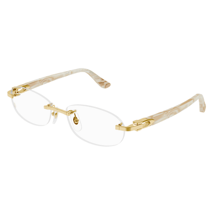 C Allongé de Cartier Motif Oval Acetate Eyeglasses