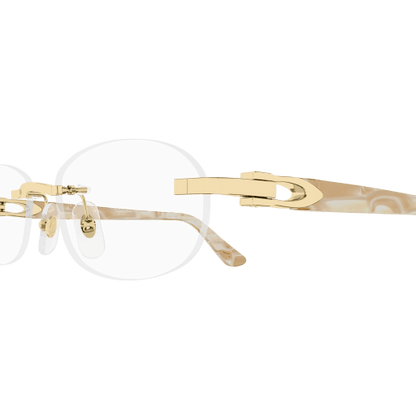 C Allongé de Cartier Motif Oval Acetate Eyeglasses