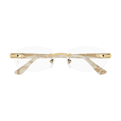 C Allongé de Cartier Motif Oval Acetate Eyeglasses