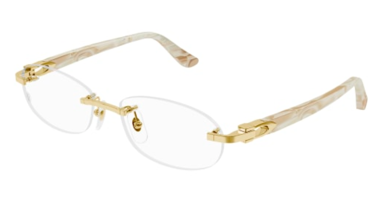 C Allongé de Cartier Motif Oval Acetate Eyeglasses