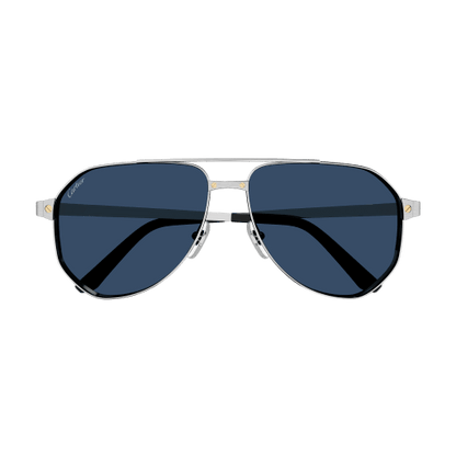 Santos de Cartier Aviator Metal Polarized Sunglasses