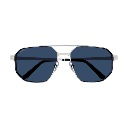 Santos de Cartier Aviator Metal Polarized Sunglasses