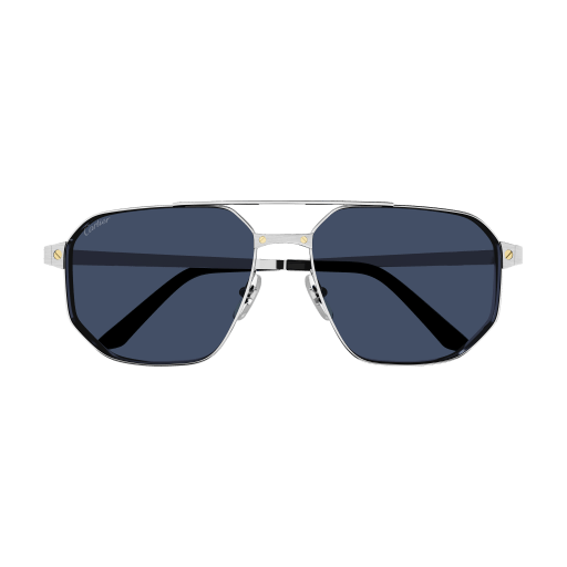 Santos de Cartier Aviator Metal Polarized Sunglasses
